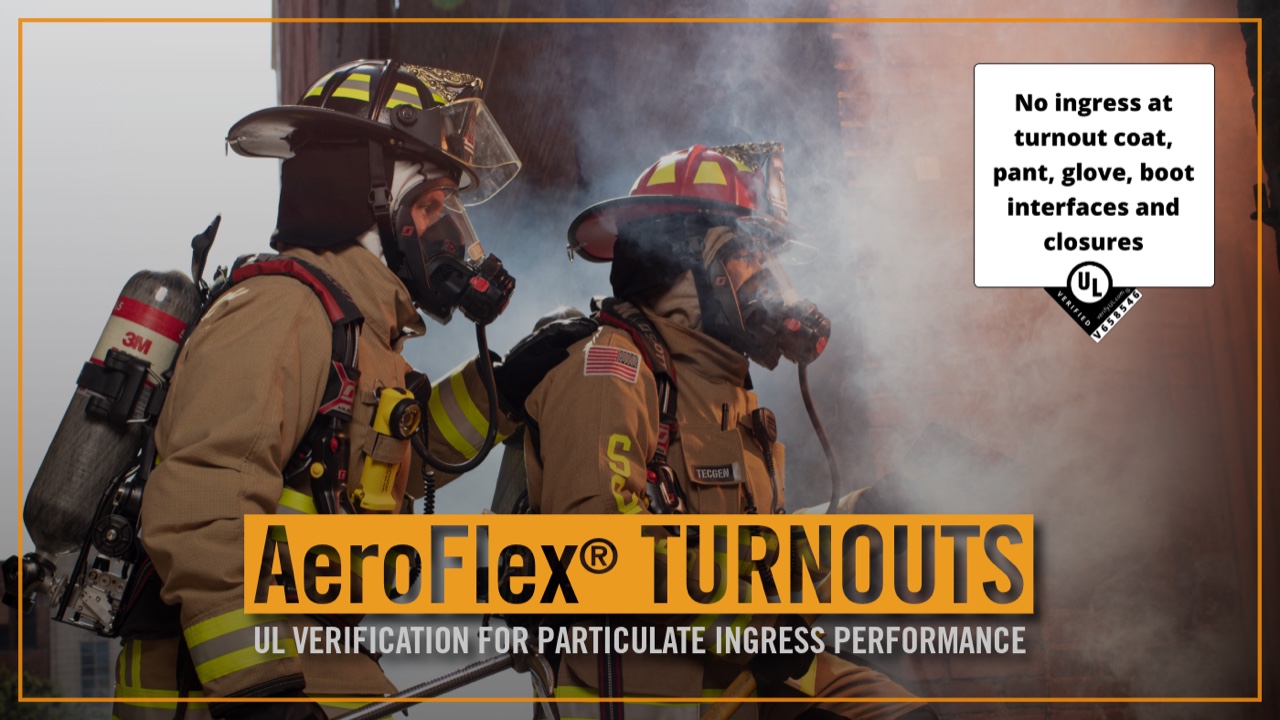 Fire-Dex AeroFlex turnout gear with UL Verification for particulate protection