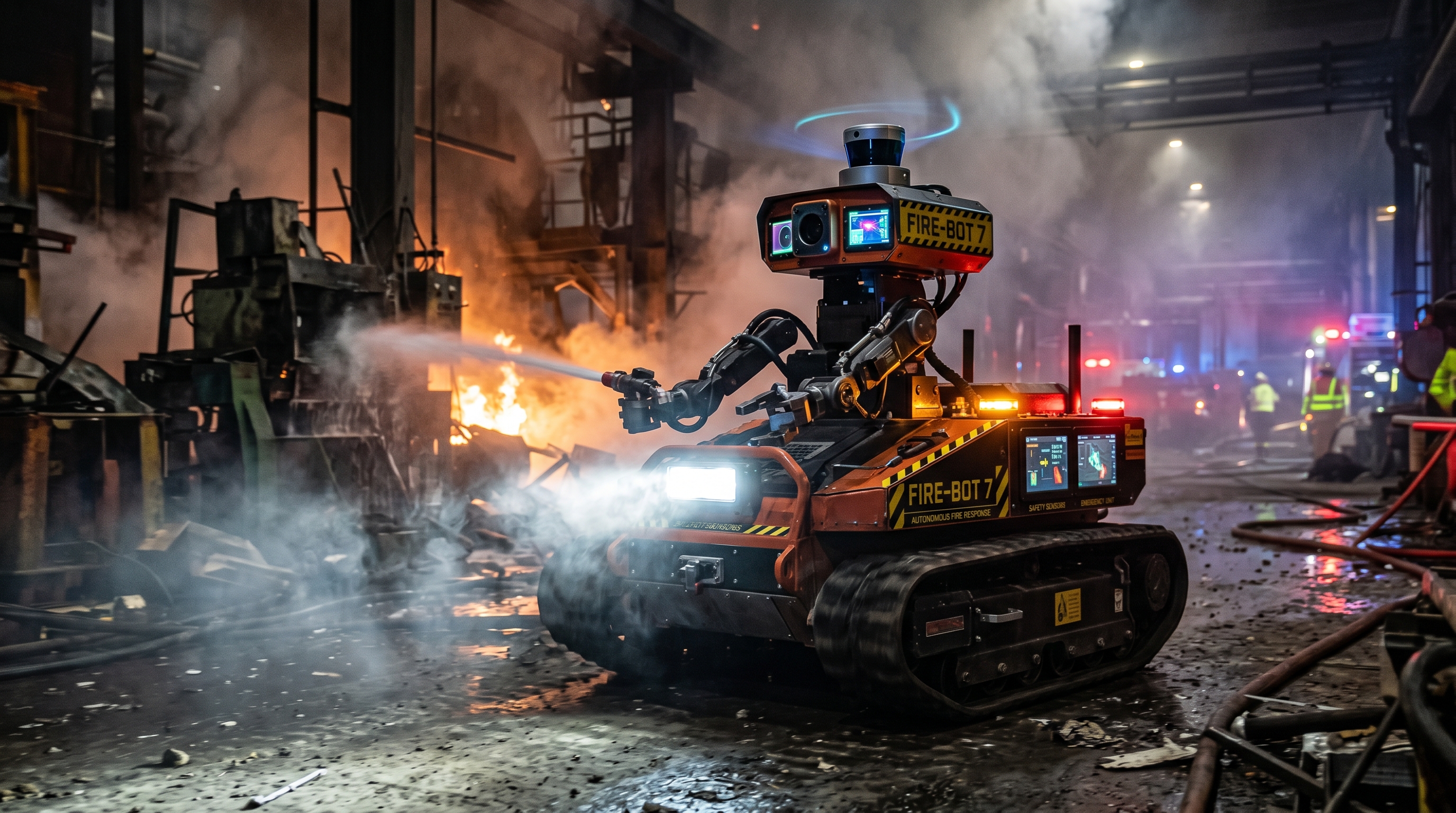 Widemount Dynamics firefighting robot