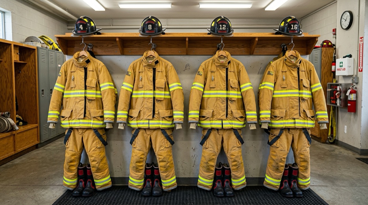 American structural firefighter turnout gear